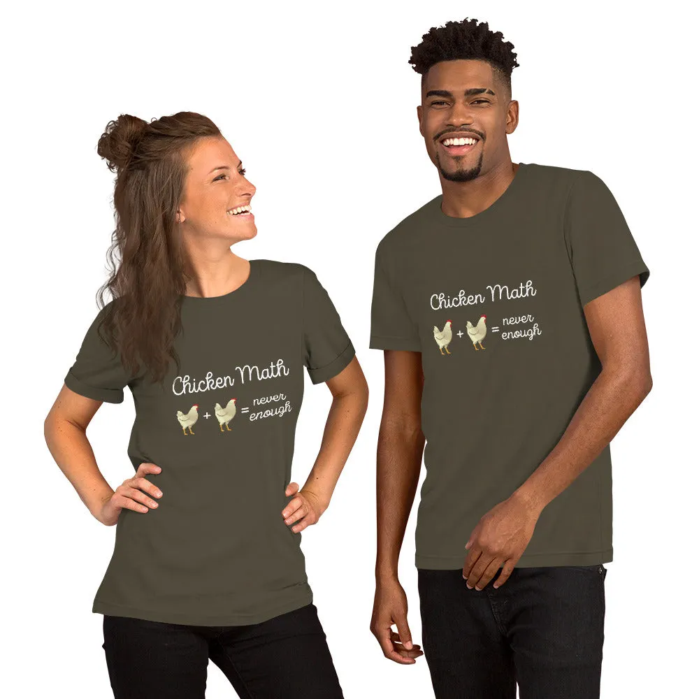 Chicken Math Short-Sleeve Unisex T-Shirt