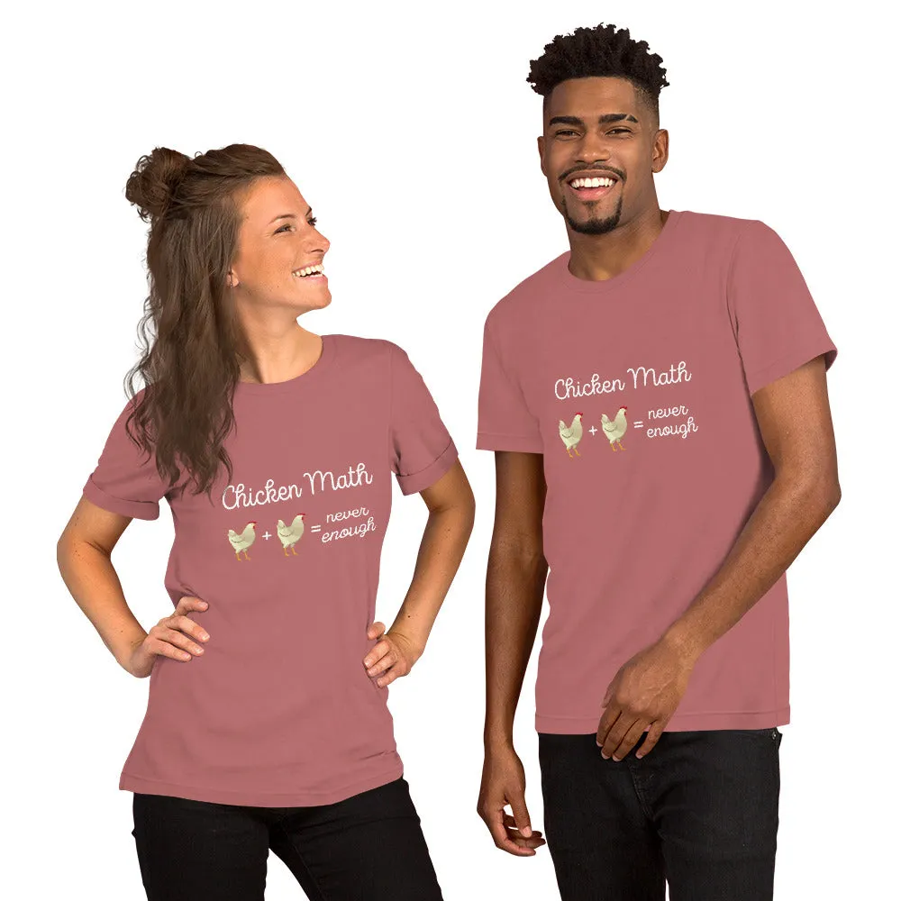 Chicken Math Short-Sleeve Unisex T-Shirt