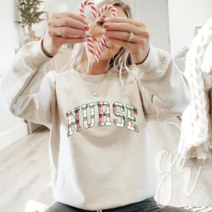 Christmas Plaid Nurse