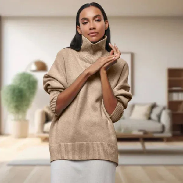 Classic turtleneck sweater for women - anne