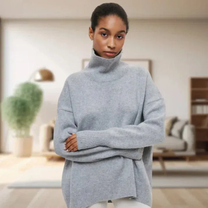 Classic turtleneck sweater for women - anne