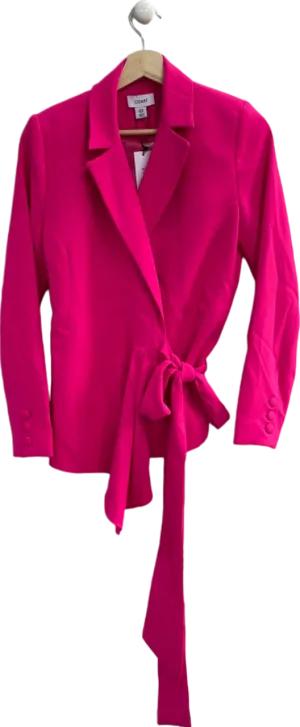 Coast Fuchsia Pink Tie-Front Blazer UK 10