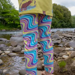 Coddi & Womple Rainbow River Leggings - Rainbow Swirl (Only 2 left! 2y, 3y)