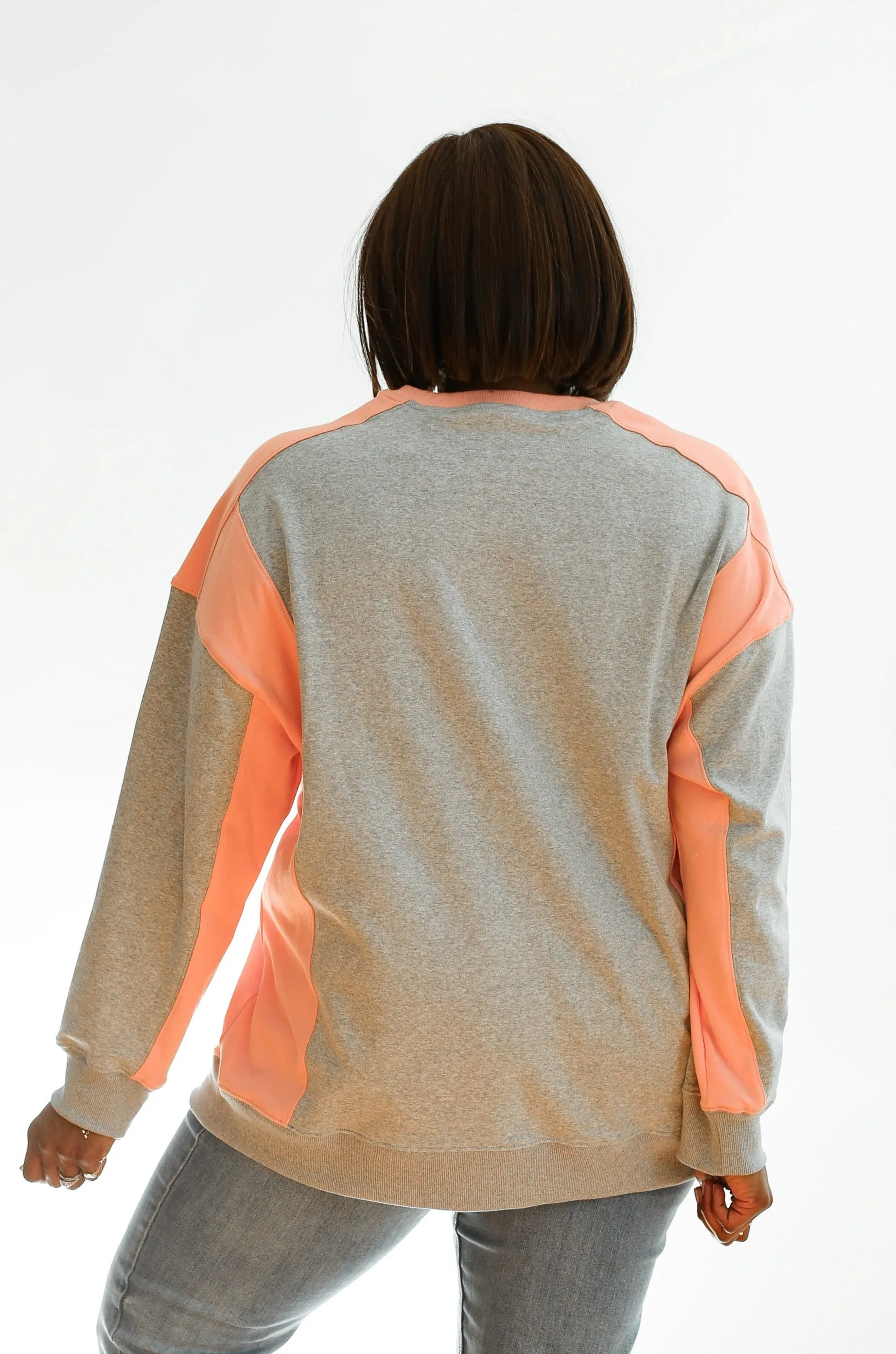 Colorblock Nursing Lightweight Sweatshirt