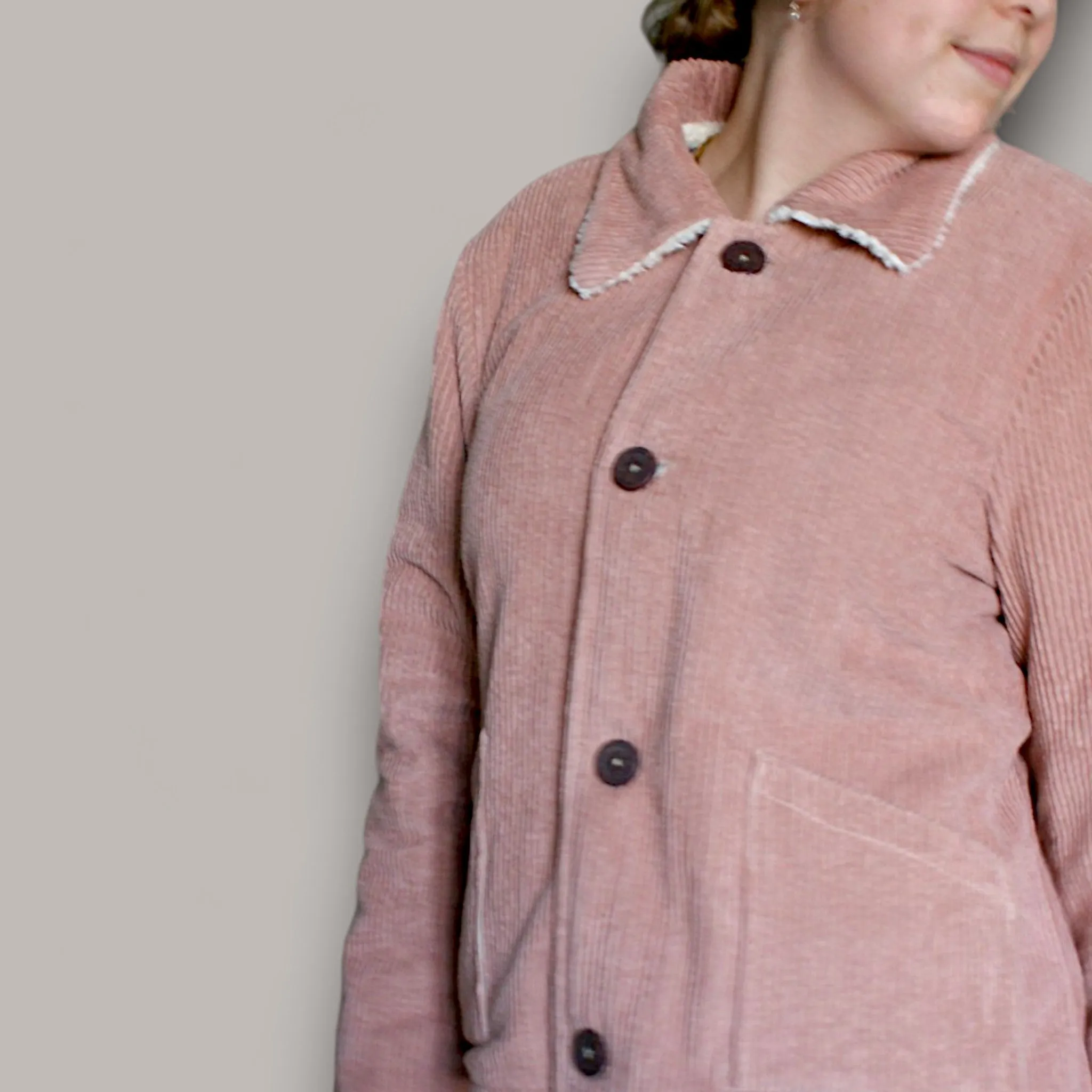 Corduroy Sherpa coat