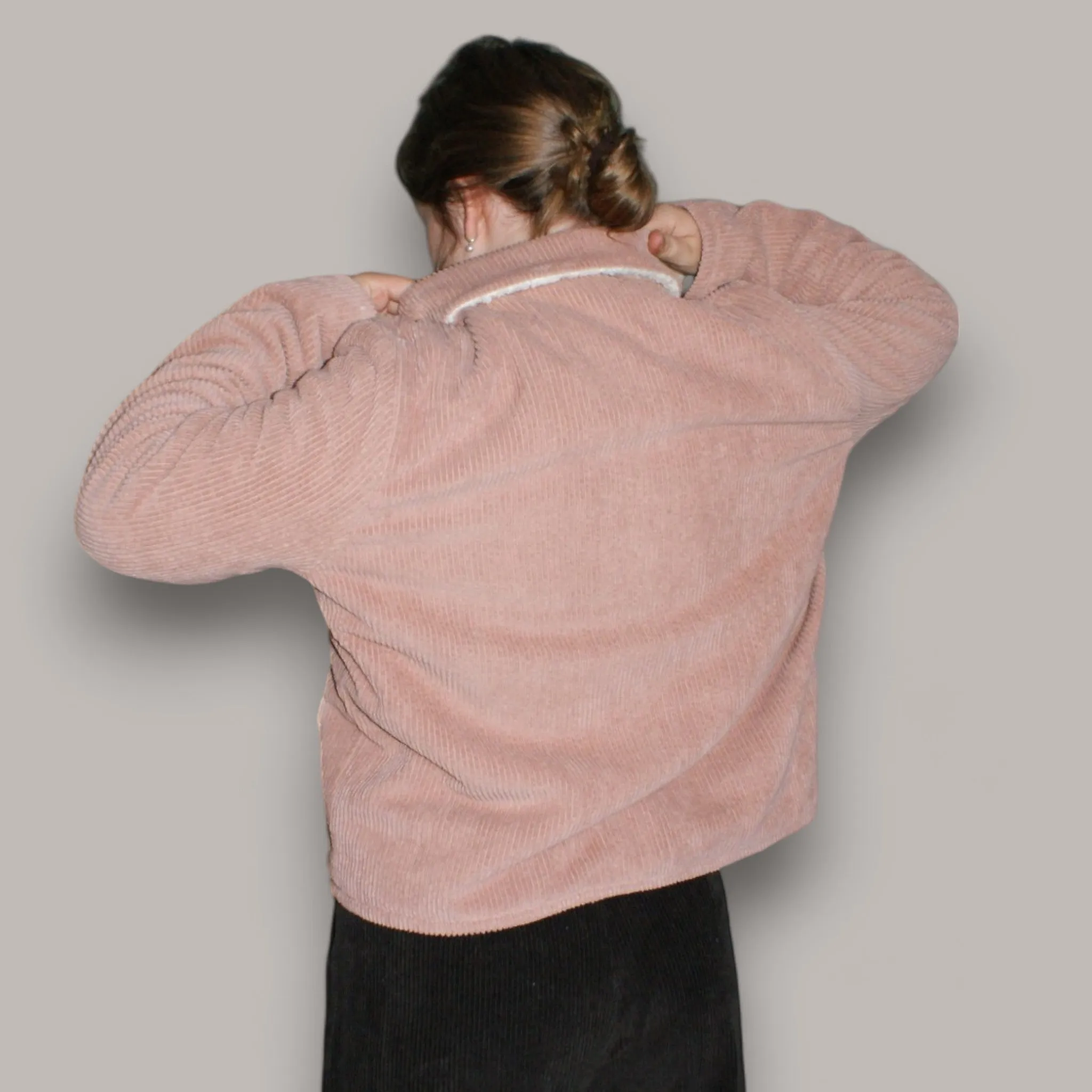 Corduroy Sherpa coat