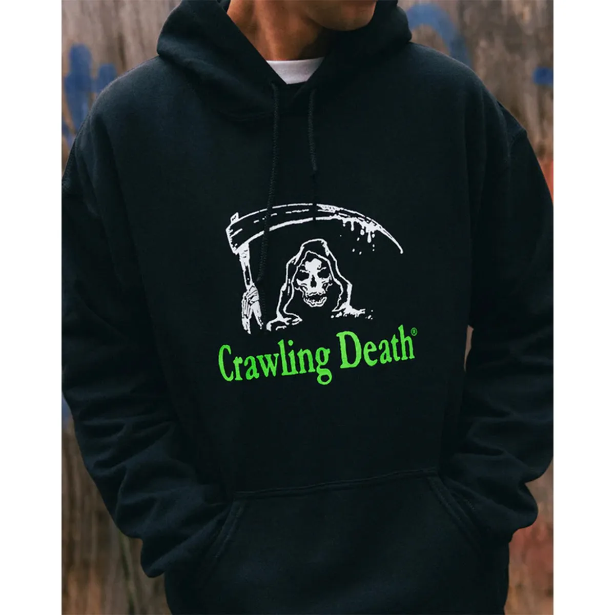 Crawling Death - Reaper Logo Hoodie Black