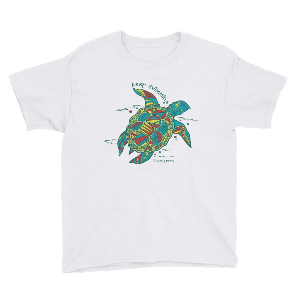 Crazy Turtle - Short-Sleeve Youth T-Shirt