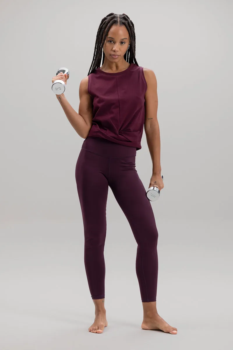 Cropped Leggings Wine