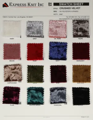 Crushed Velvet Fabric