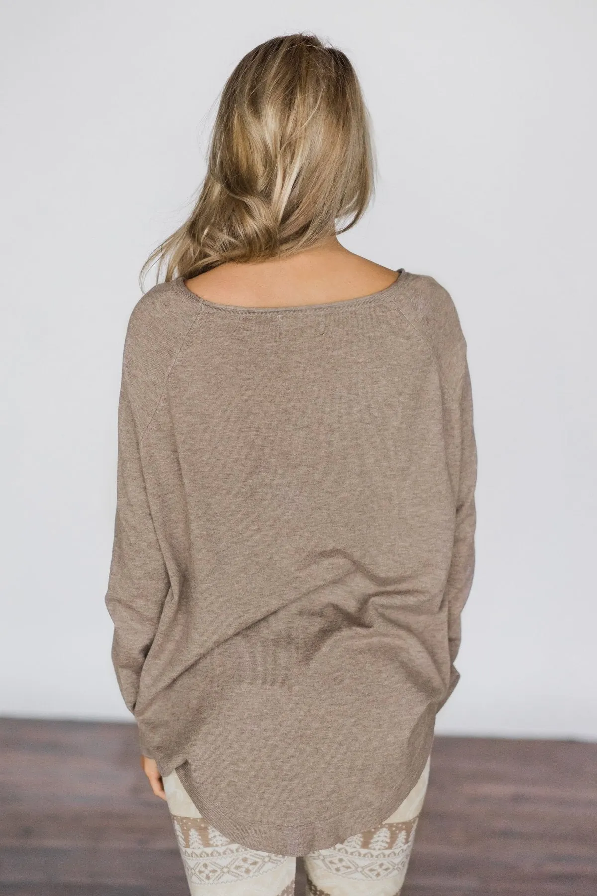 Cuddle Up Sweater - Mocha