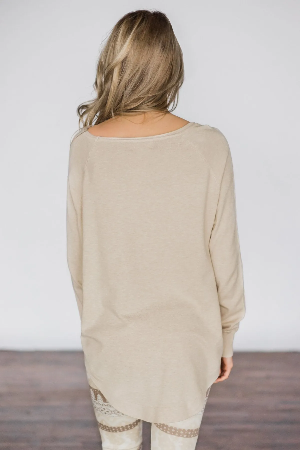 Cuddle Up Sweater - Nude
