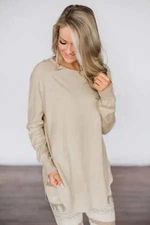 Cuddle Up Sweater - Nude