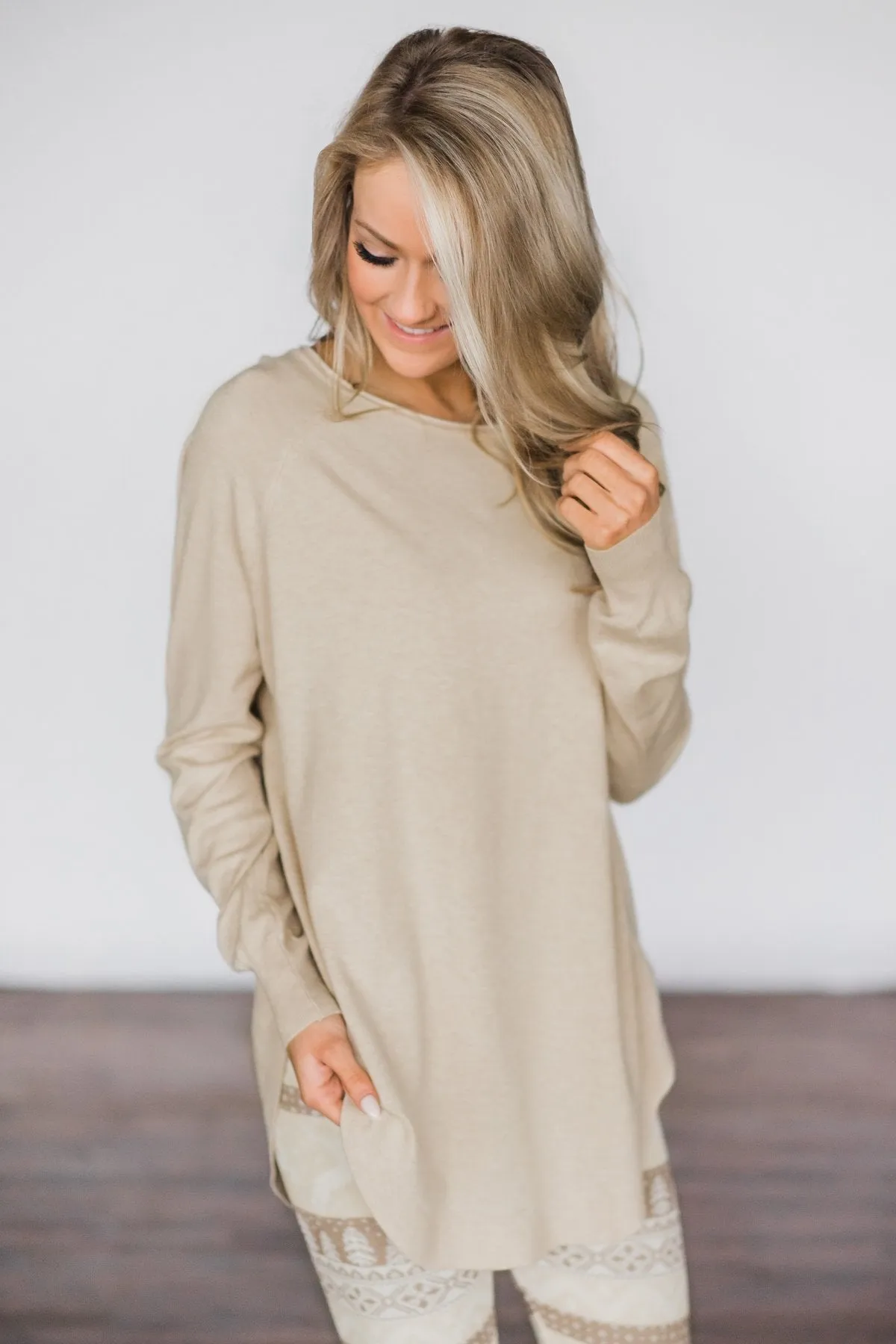 Cuddle Up Sweater - Nude