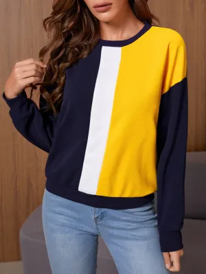 Cut And Sew Drop Shoulder Sweatshirt