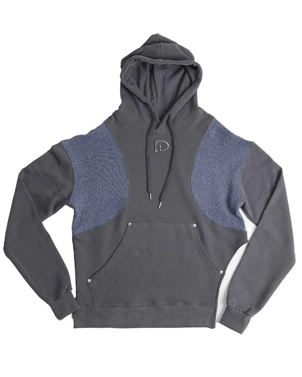 DILETTANTISME Knit Block Hoodie Charcoal