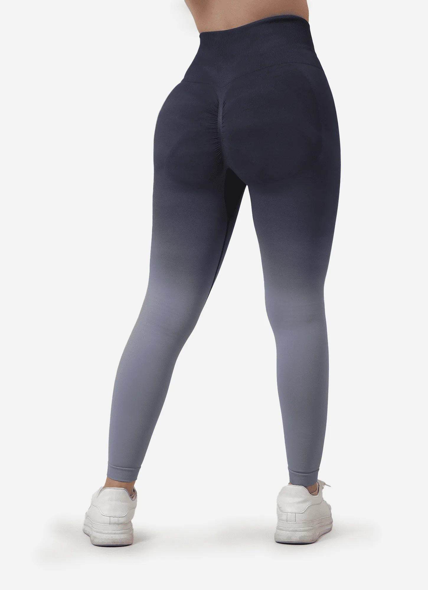 Dip Dye Seamless Leggings-Grey