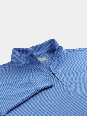 Donald Ross Mens Tonal Striped Fairway Pullover - DOLPHIN