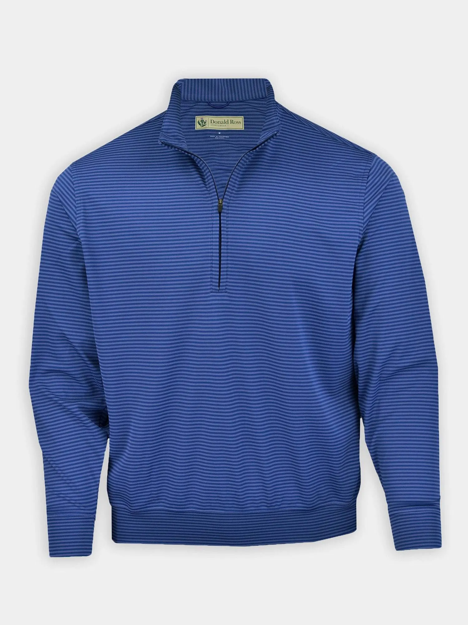 Donald Ross Mens Tonal Striped Fairway Pullover - NAVY