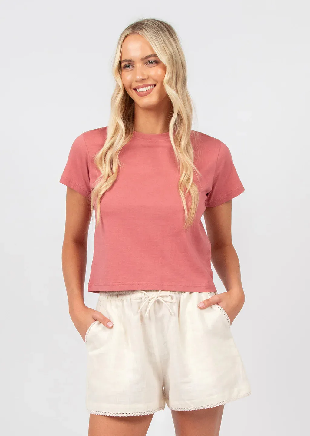 Easy Peasy Tee - Berry