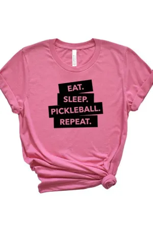 Eat Sleep Pickleball Tee