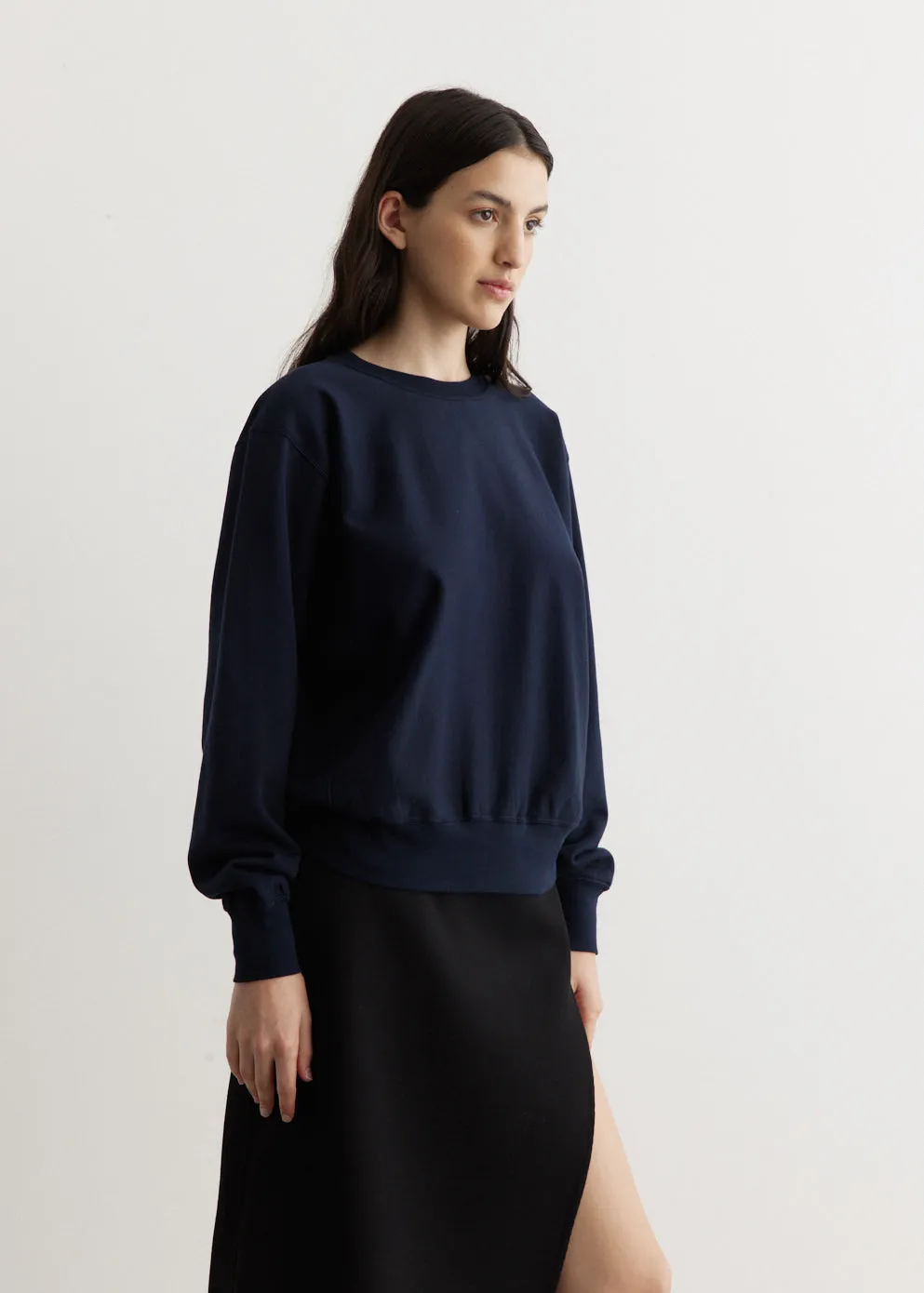 Elastic High Gauge Sweat Pullover