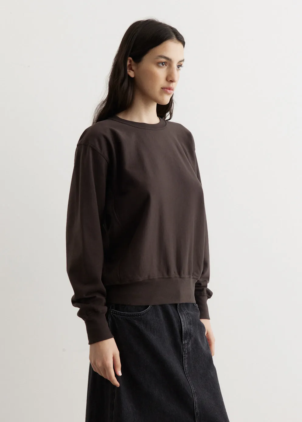 Elastic High Gauge Sweat Pullover