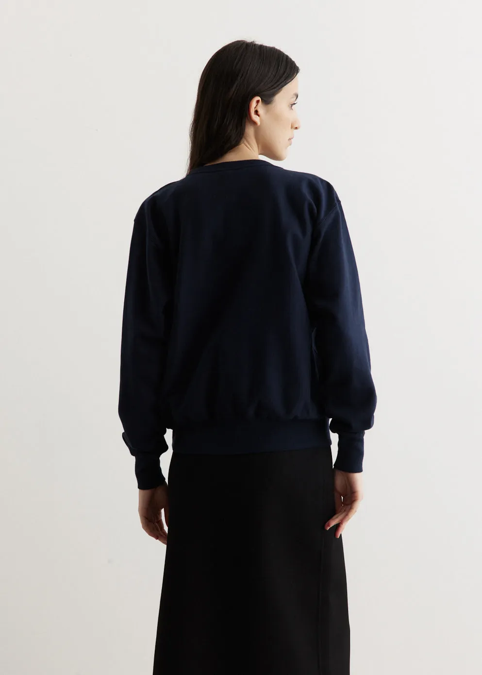 Elastic High Gauge Sweat Pullover