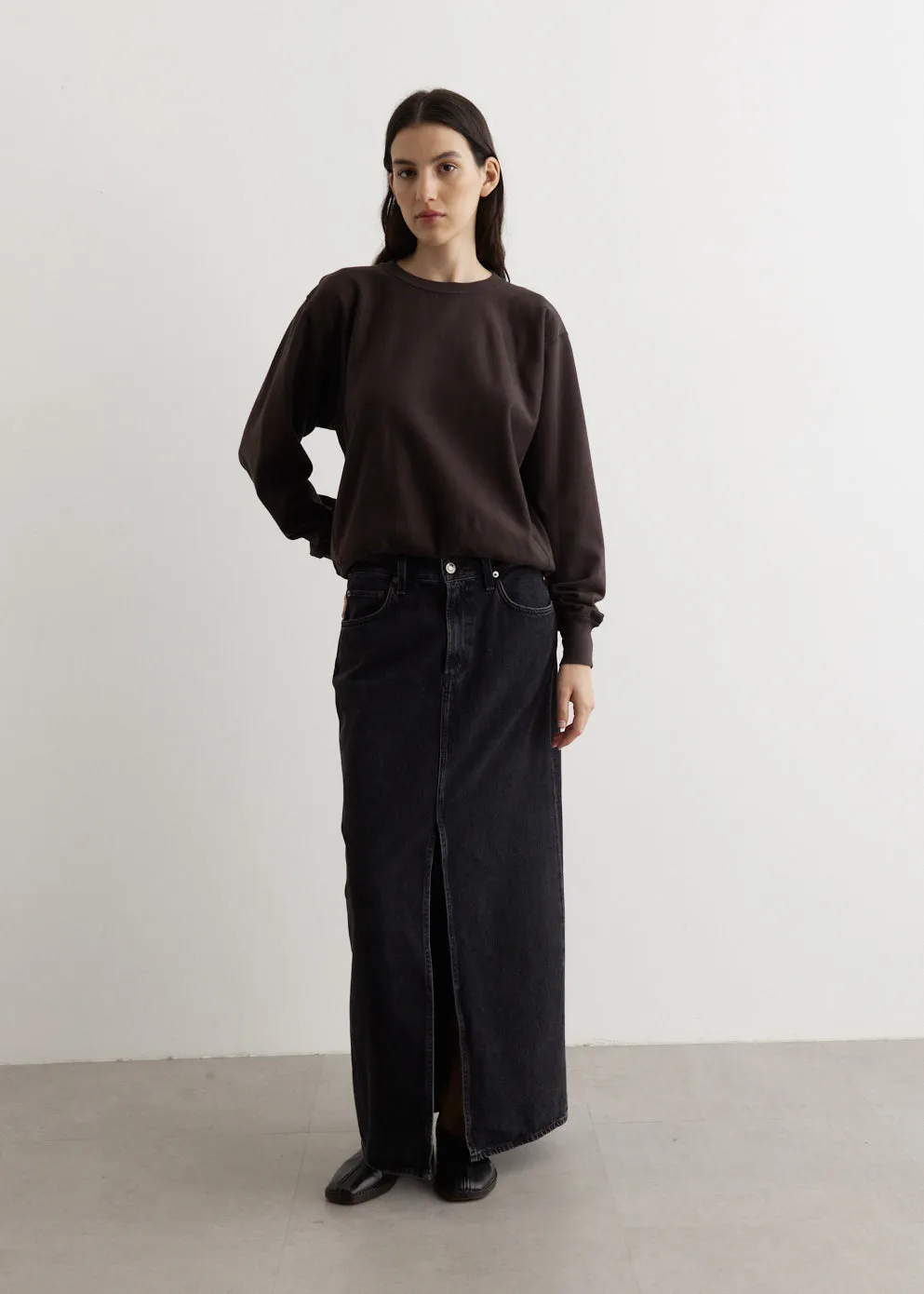 Elastic High Gauge Sweat Pullover