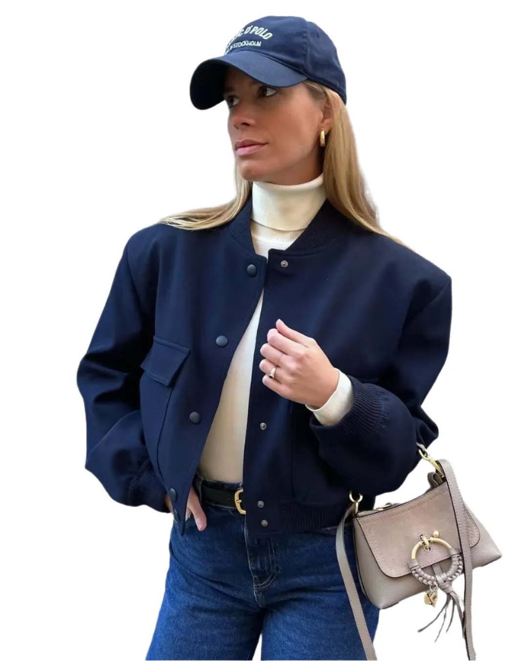 Elena – Modern Elegance Cropped Jacket for Women