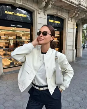 Elena – Modern Elegance Cropped Jacket for Women