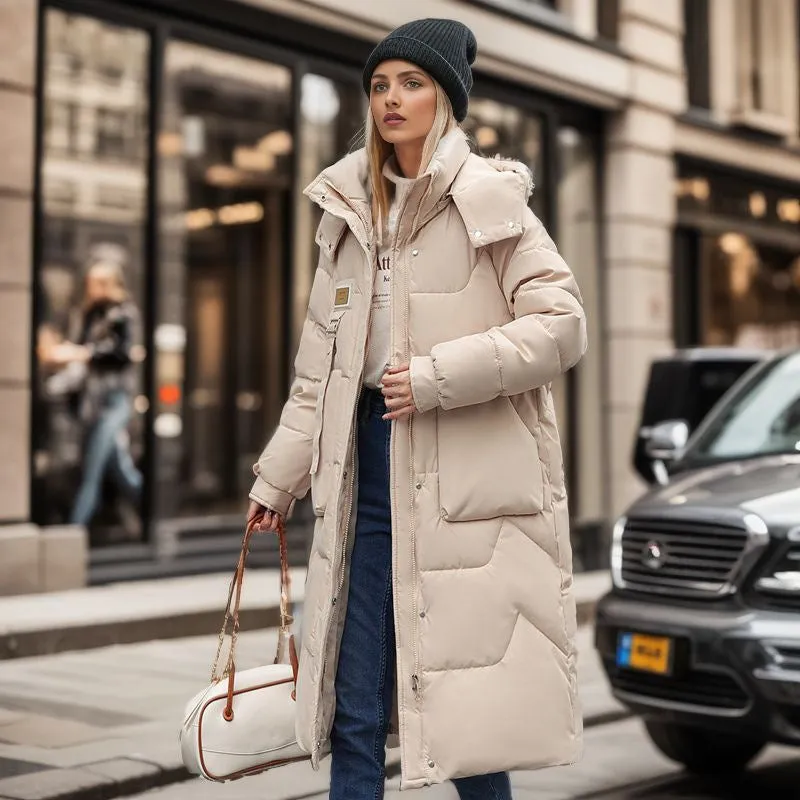 Elise – Women’s Elegant Winter Coat with Removable Hood