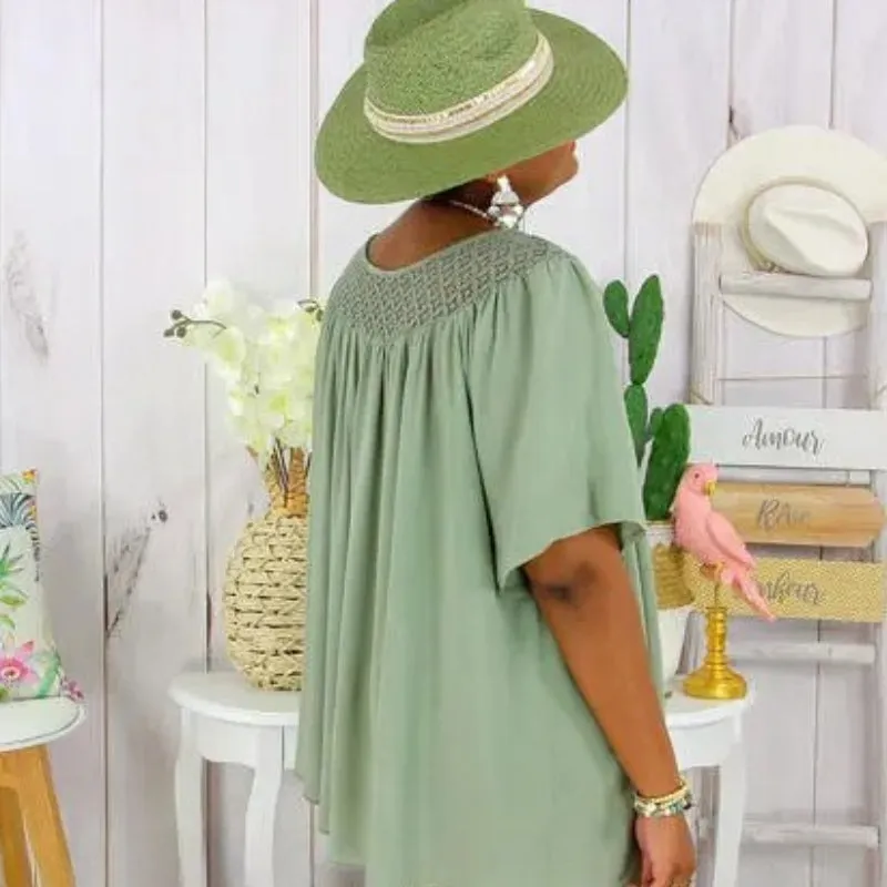 Elva - Summer Cloth With Short Sleeve