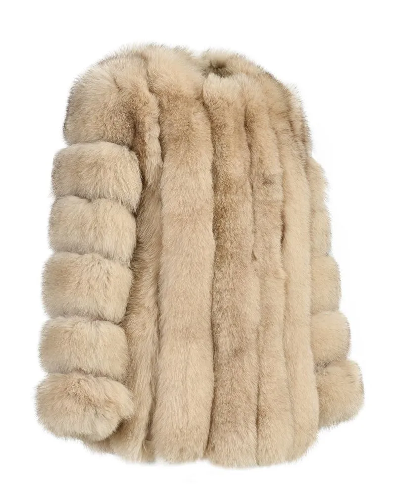 Emma™ | Tailored Straight Rows Long Coat