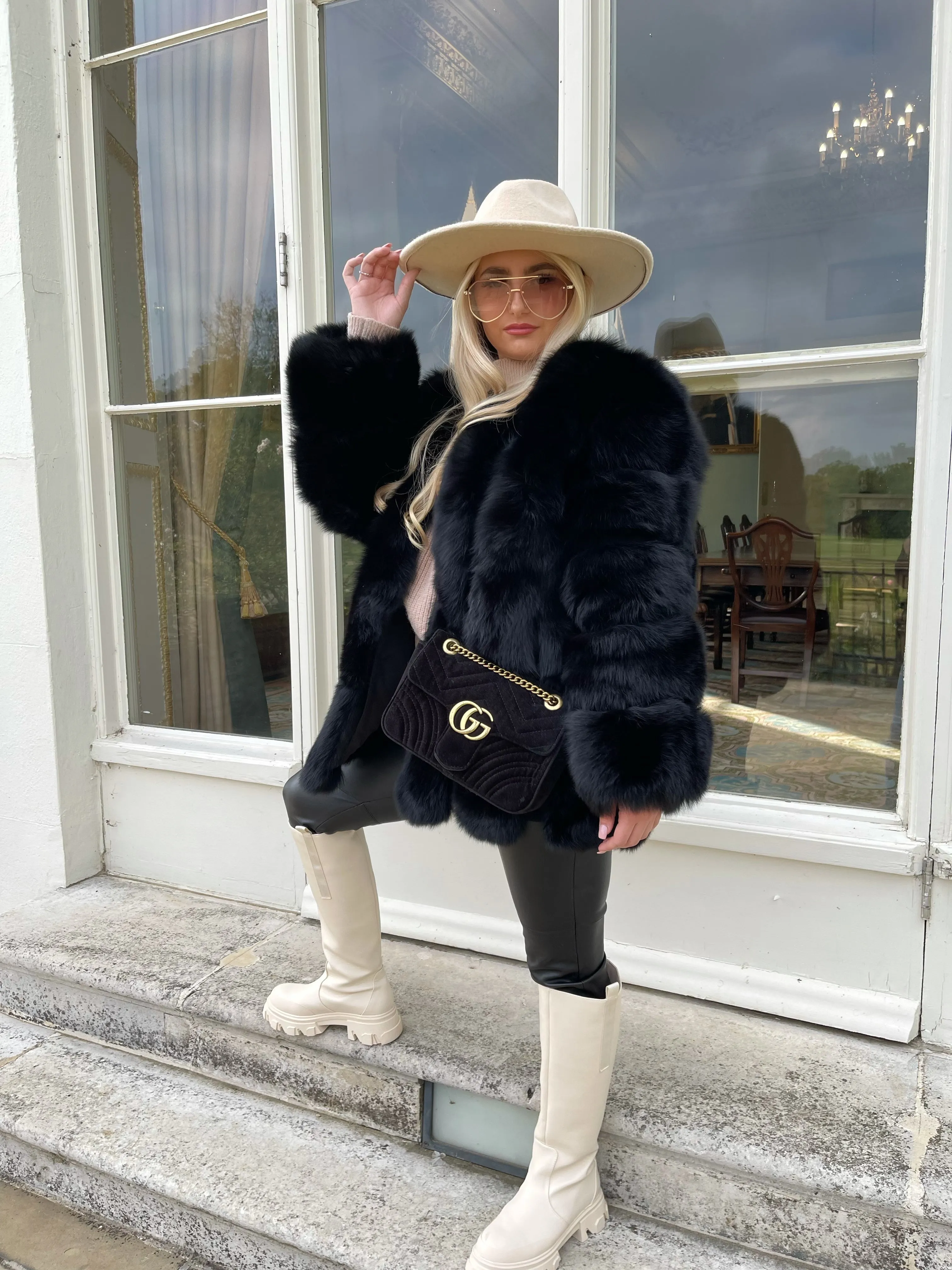 Emma™ | Tailored Straight Rows Long Coat