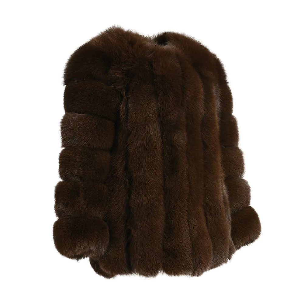 Emma™ | Tailored Straight Rows Long Coat