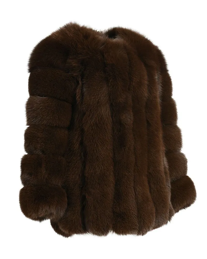 Emma™ | Tailored Straight Rows Long Coat