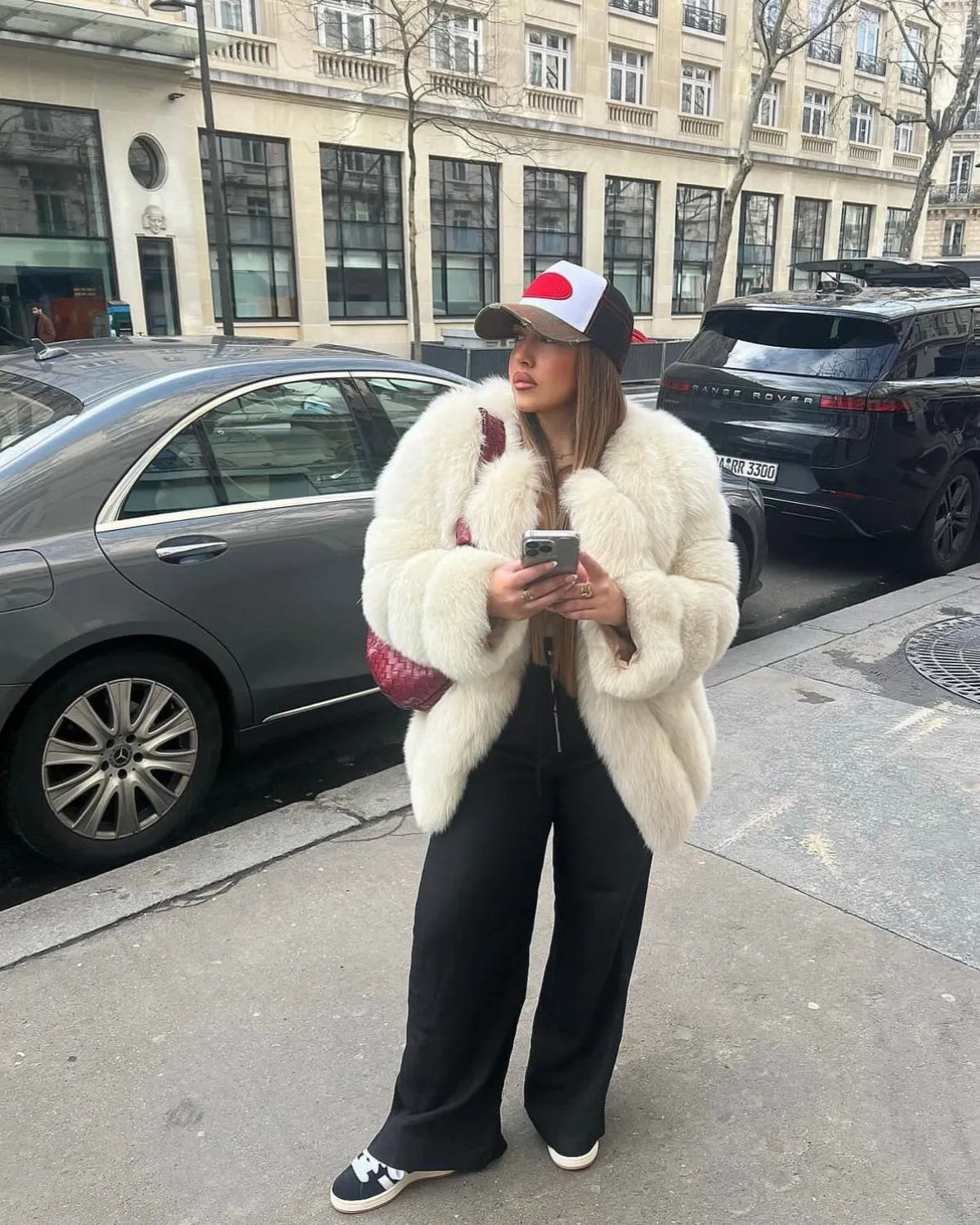 Emma™ | Tailored Straight Rows Long Coat