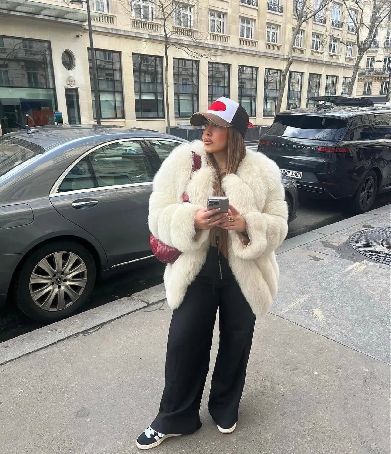 Emma™ | Tailored Straight Rows Long Coat