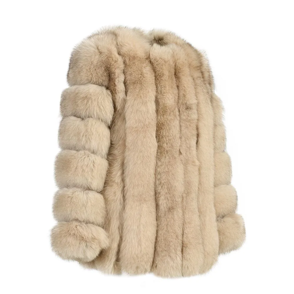 Emma™ | Tailored Straight Rows Long Coat