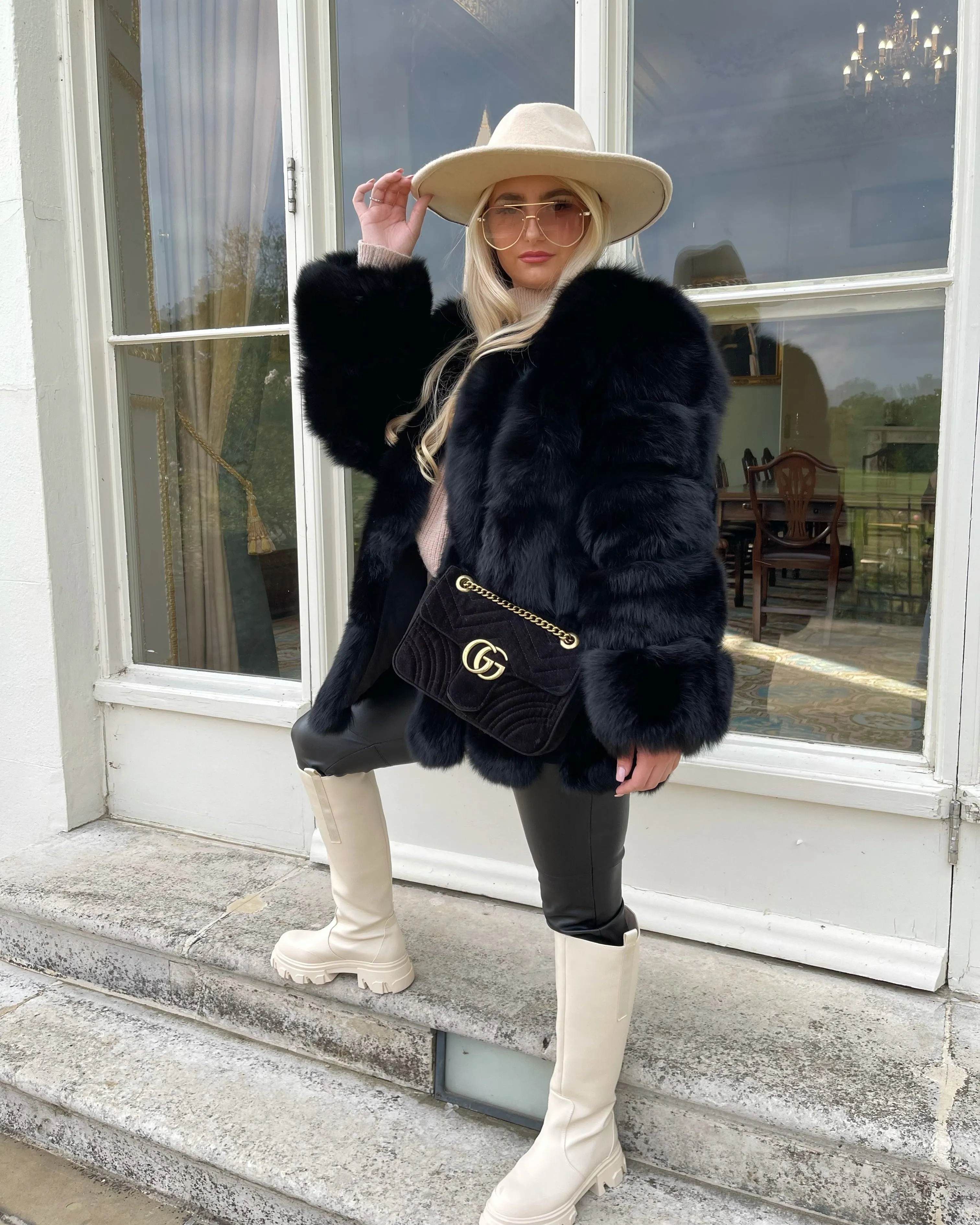 Emma™ | Tailored Straight Rows Long Coat
