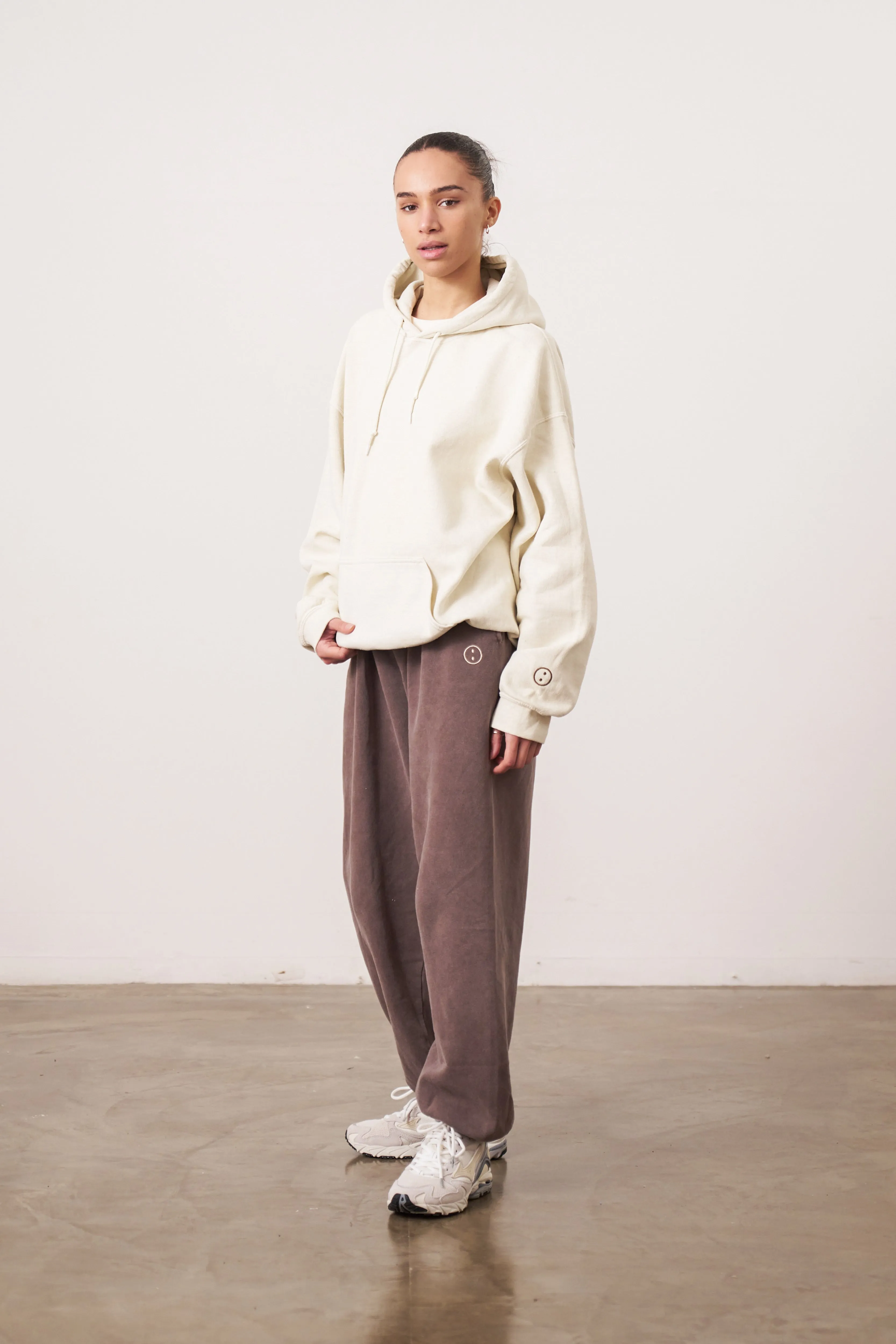 Essentials Vintage Washed Hoodie - Ivory
