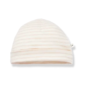 Eva Striped Baby Beanie (Blush)
