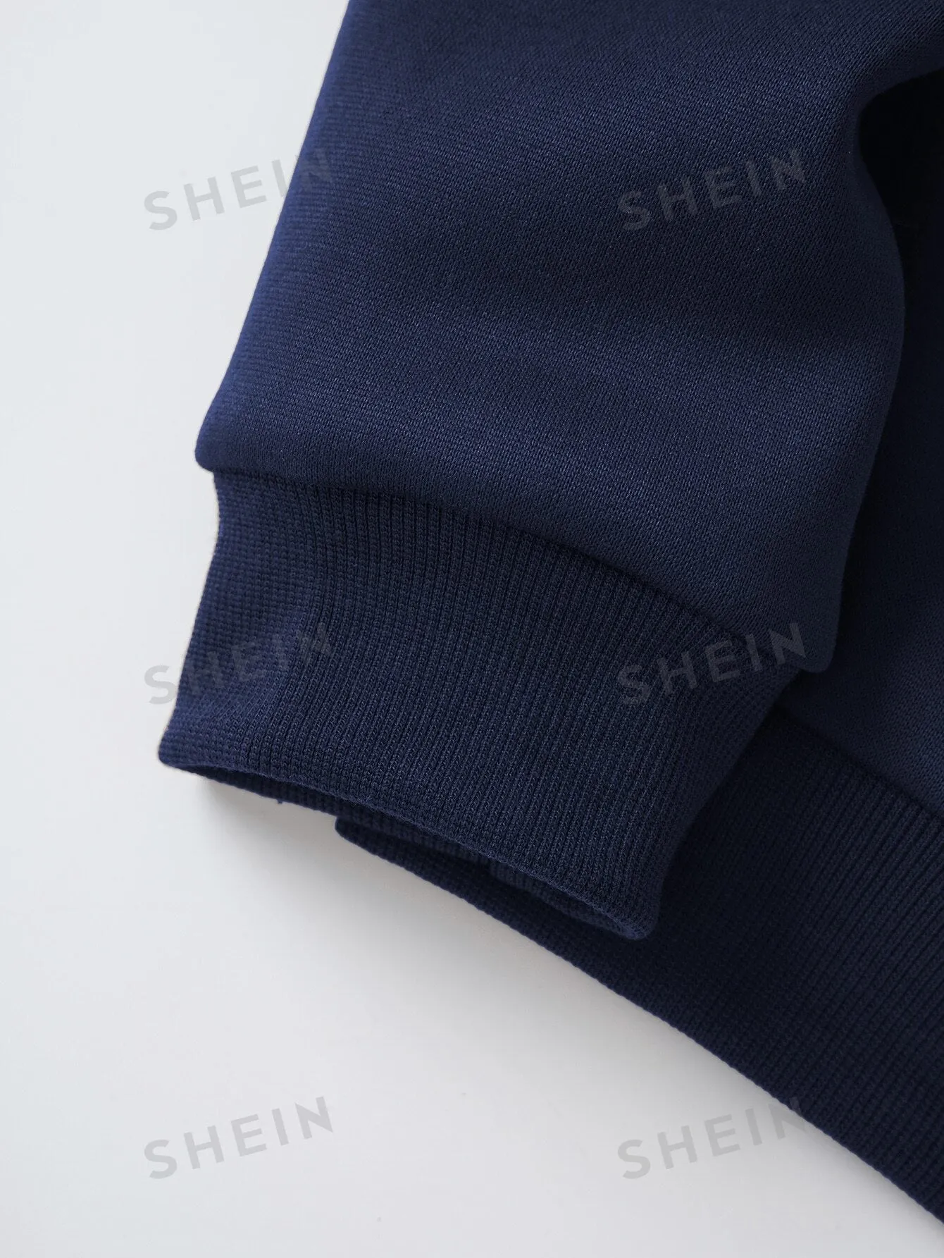 EZwear Solid Round Neck Thermal Lined Sweatshirt