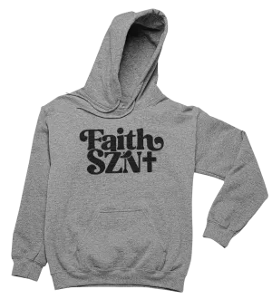 Faith SZN (Season) Hoodie - Unisex - Grey/Black