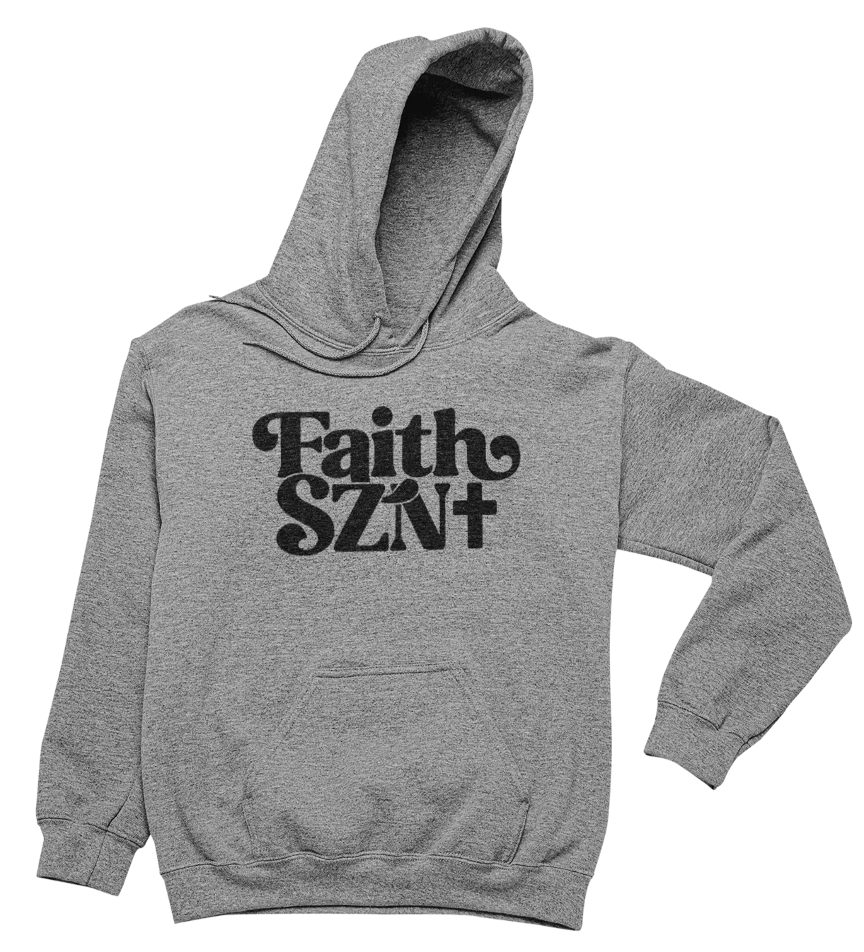 Faith SZN (Season) Hoodie - Unisex - Grey/Black