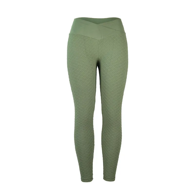 Fashion high waist buttocks ladies fitness yoga leggings trendy