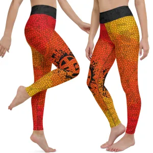 Fit Bitch - Yoga Leggings - Fire and Ice