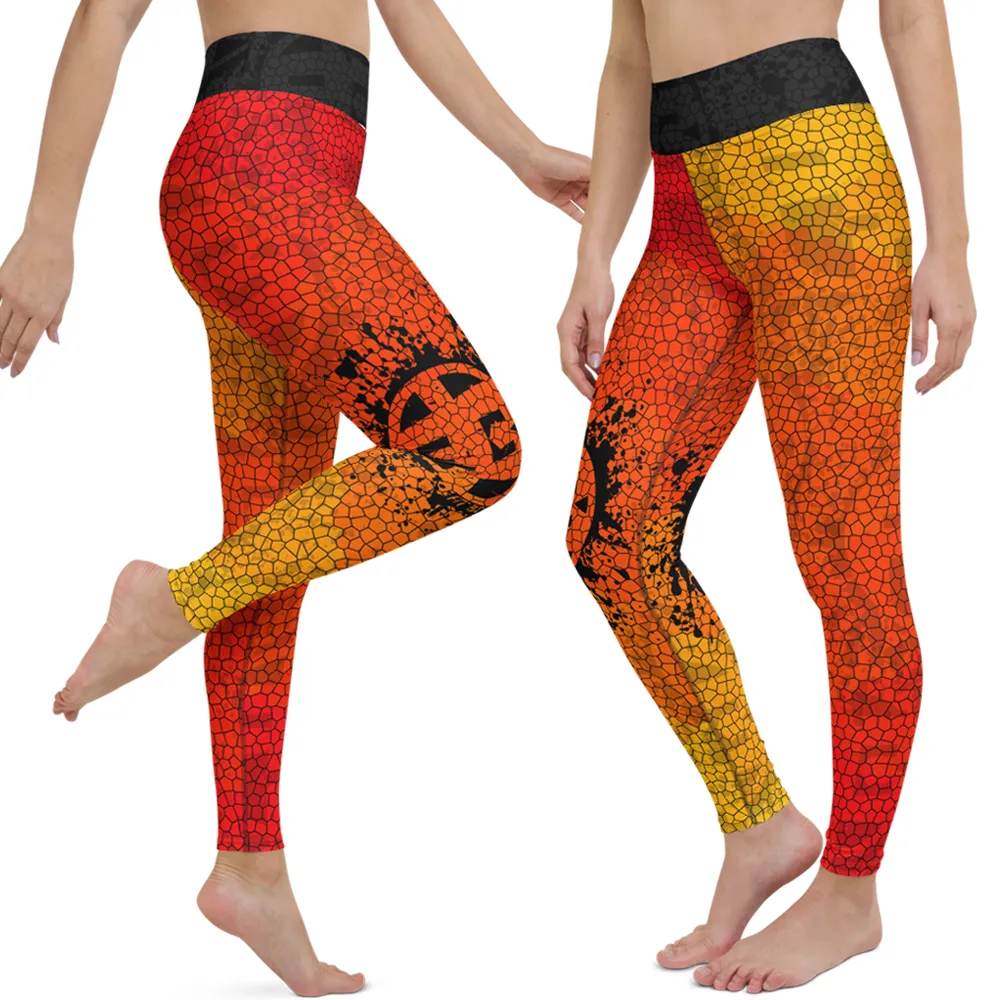 Fit Bitch - Yoga Leggings - Fire and Ice