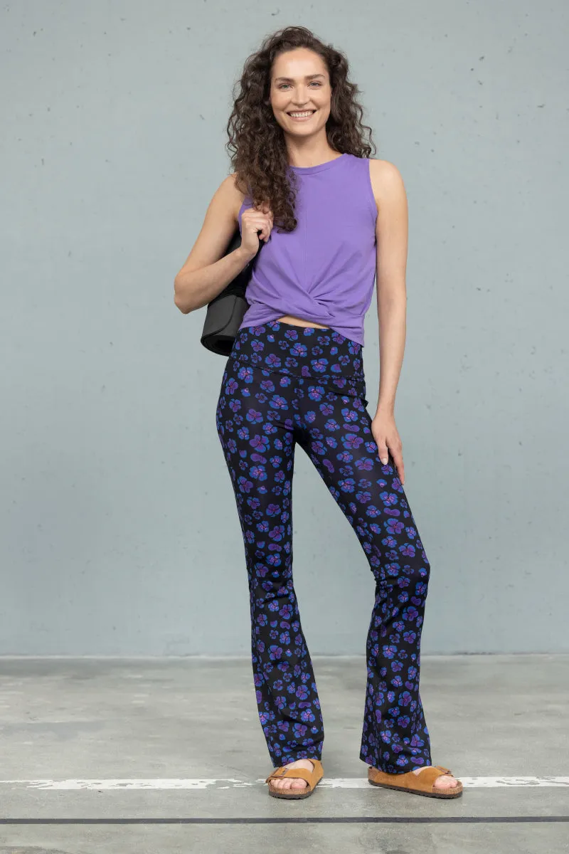 Flared Leggings Wild Violets